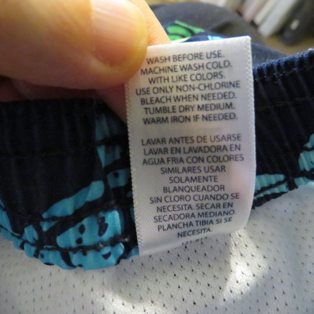 Baby Turtle Carter's Swim Trunks Shorts 6mo 100% polyester - Picture 4 of 6